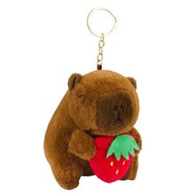 Chaveiro de Pelúcia Capivara Moranguinho 10cm
