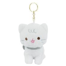 Chaveiro de Pelúcia Gatinho Branco 13cm