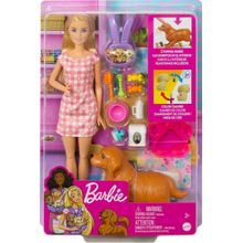 Boneca Barbie Family Cachorros Recém Nascidos Mattel - HCK75