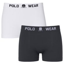 Kit 2 Cuecas Boxer Polo Wear Basic Infantil