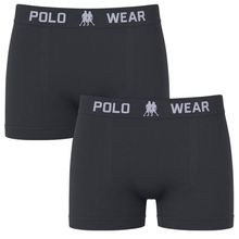 Kit 2 Cuecas Boxer Polo Wear Basic Infantil