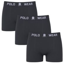 Kit 3 Cuecas Boxer Polo Wear Basic Infantil