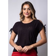Blusa Pau a Pique Devorê Preto