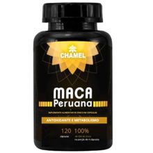 Maca Peruana Premium 100% pura com 120 cápsulas   Chamel