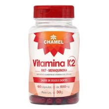Vitamina K2 MK7 Menaquinona  60 cápsulas de 500 mg   Chamel