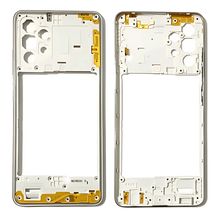 Carcaça Aro Frame Lateral Compatível Galaxy A32 4G Branco