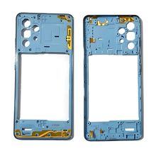 Carcaça Aro Frame Lateral Compatível Galaxy A32 4G Cor Azul