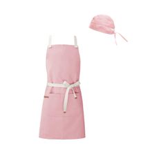 Avental e Bandana Rosa Cozinha Confeitaria Vegano Unissex