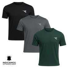 Kit 3 Camisetas Diadora Small Logo Masculina