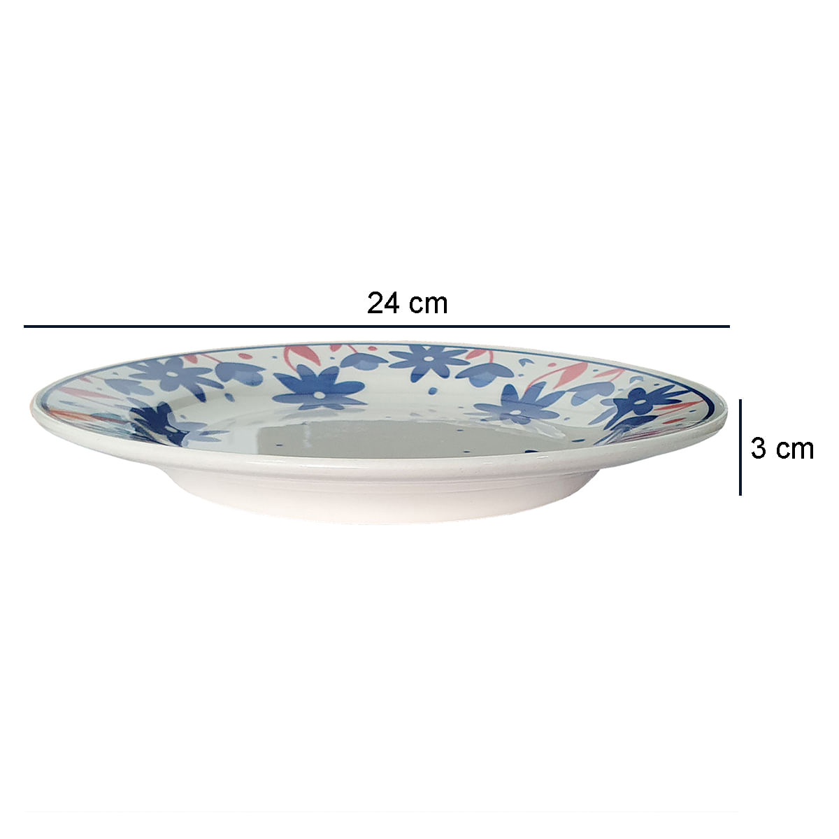 Prato Raso de Cerâmica Donna Sossego 24cm 1 Unidade - Biona 135735