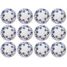 Prato Raso de Cerâmica Donna Sossego 24cm 12 Unidades - Biona 135735