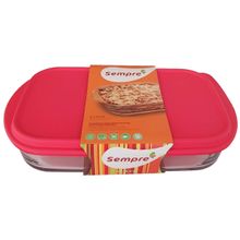 Assadeira Retangular de Vidro Tradicional Sempre com Tampa 4L - Nadir 6822