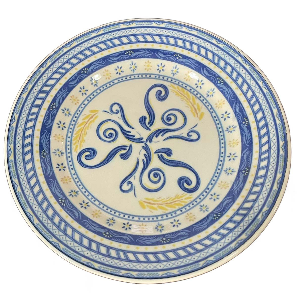 Prato Raso de Cerâmica Donna Grano 26cm 12 Unidades - Biona 140603