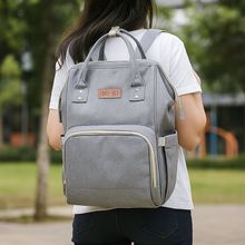 Mochila maternidade expansível - Cinza