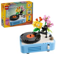 Lego Creator 3 Em 1 Toca-Discos Com Flores 366 Peças - 31172