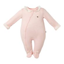 Macacão Bebê Longo Menina com Abertura Lateral Gatinhos -Hug
