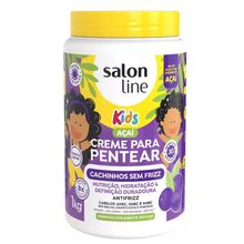 Creme para Pentear Açai Kids Cachinhos sem Frizz Salon Line 1kg