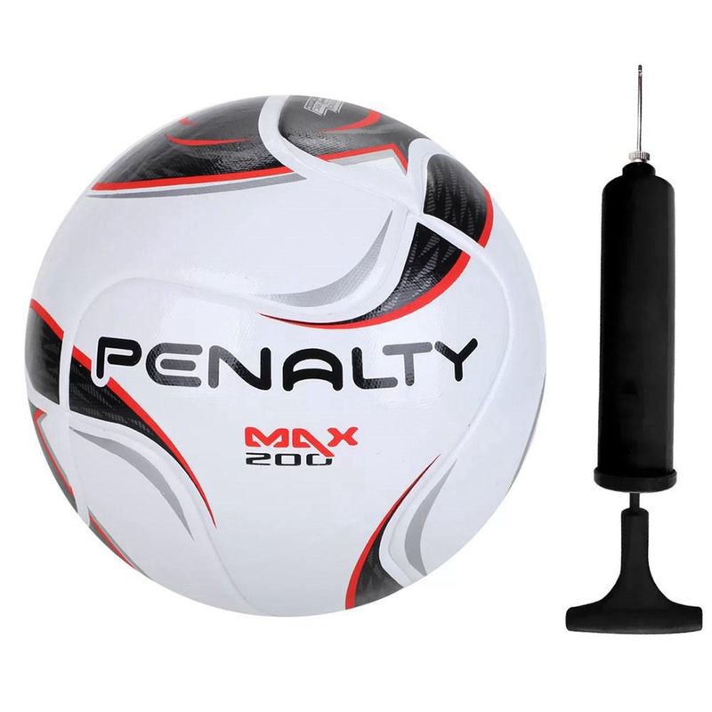 Kit Bola Penalty Max 1000 Futsal Pró Padrão Fifa + Bomba Sac