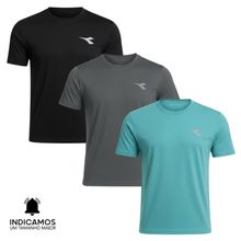Kit 3 Camisetas Diadora Small Logo Masculina