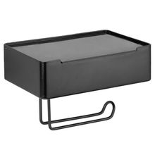 Suporte para Lenços Umedecidos e Papel Higiênico Arthi - Preto