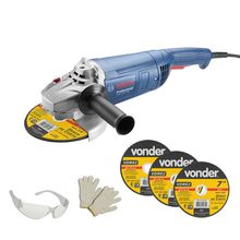 Esmerilhadeira Ang Bosch Prof Gws 2200-180 2200w + Discos