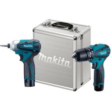 Combo De Parafusadeira Furadeira De Impacto Com Parafusadeira De Impacto A Bateria 12v Li-Ion - Makita-Dk1493
