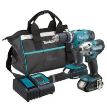 Combo Parafusadeira Furadeira De Impacto À Bateria E Bolsa Dlx2336y01 Makita