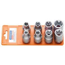 Jogo De Soquetes 1/2 Ponta Trafix Fêmea - 8 Peças Tramontina Pro