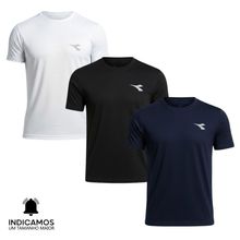 Kit 3 Camisetas Diadora Small Logo Masculina