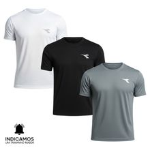 Kit 3 Camisetas Diadora Small Logo Masculina