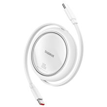 Cabo Tipo C para Tipo C Baseus Free2Draw Mini Retrátil 100W 1 m Baseus Branco - P10364500211-00