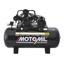 Compressor 140Lbs 3HP Monofásico 127/220V CMW-15/175 Motomil