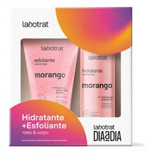 Kit Esfoliante E Hidratante Corporal Facial Morango Labotrat