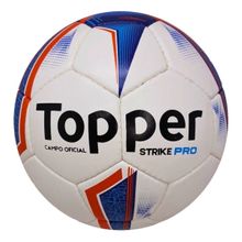 Bola Campo Topper Strike Pro - Azul/branco