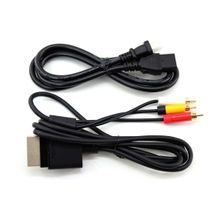 Cabo Áudio E Vídeo Rca + Cabo De Força Para Xbox 360 A12732