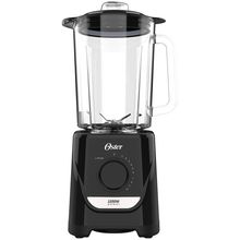 Liquidificador Oster OLIQ520 Preto com Copo de Vidro, 1250W e 10 Velocidades