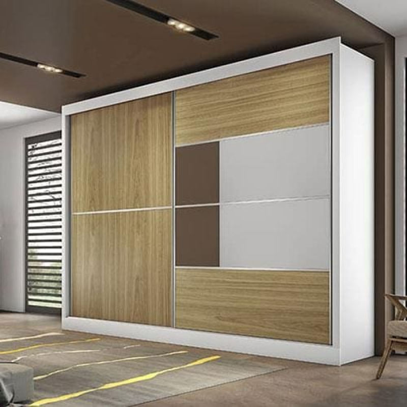 Guarda-Roupa Casal Móveis Europa Londres Flex com Espelho, 2