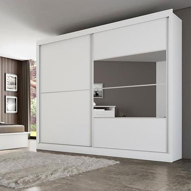 Guarda-Roupa Casal Móveis Europa Londres Flex com Espelho, 2