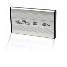 Case em Aluminio HD 2.5 Notebook SATA p/ USB 2.0 - PRATA