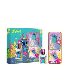 Kit Disney Stitch Feminino - Eau de Toilette 30ml + Lip Gloss 6ml + Paleta de Sombras