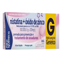 Pomada Nistatina + Óxido Zinco Neo Química 60g