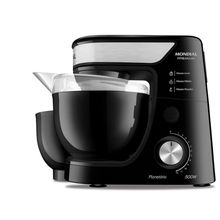 Batedeira Planetária Mondial Preto e Inox 500W BP01PB