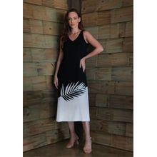 Vestido Midi Pau a Pique Regata Preto