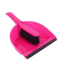 Kit Pá e Escova De Limpeza - Rosa - Quanhe