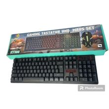 Kit Teclado e Mouse Gamer LED RGB USB KT399 - Yelandar