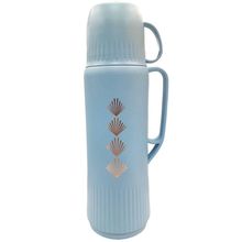 Garrafa Térmica 800ml com Caneca N249114-4 Azul - Quanhe