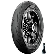 PNEU ARO 19 MICHELIN 100/90 B19 57H TL/TT COMMANDER III CRUISER + VÁLVULA FVA