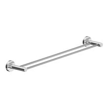 Porta Toalha Toalheiro Duplo Para Banheiro Escovado Atenas 65cm