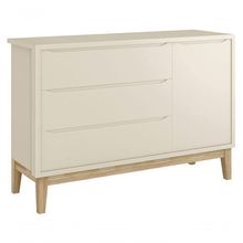 Cômoda Sapateira Classic New Areia Fosco Com Natural - Moveisaqui