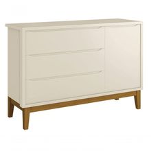 Cômoda Sapateira Classic New Areia Fosco Com Madeira - Moveisaqui